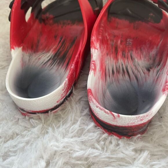 BIRKENSTOCK ARIZONA EVA REGULAR FIT SANDALS MENS - SIZE 11 - RED BLACK &WHITE - Picture 5 of 9